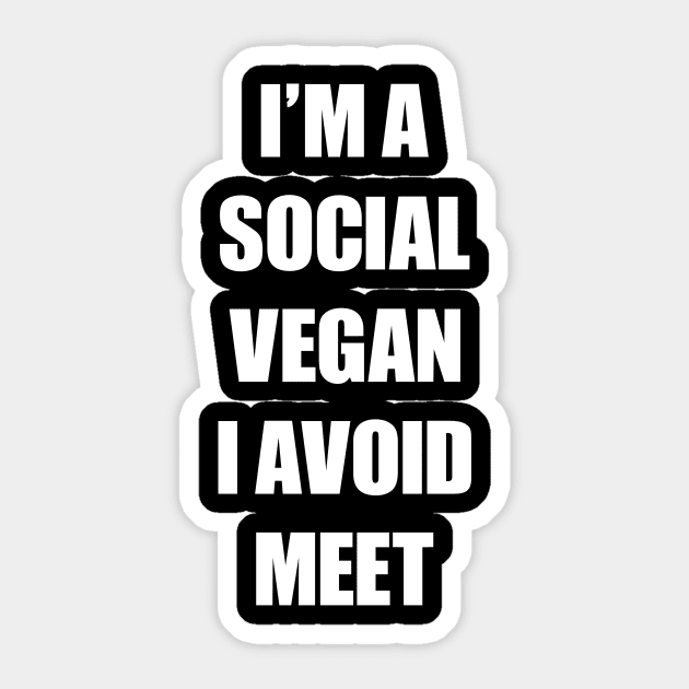 Social Vegan Sticker by LittleBean